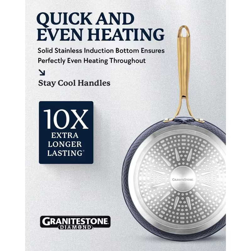 12-Inch Nonstick Frying Pan – Deep Cooking Pan for Induction & All Stovetops