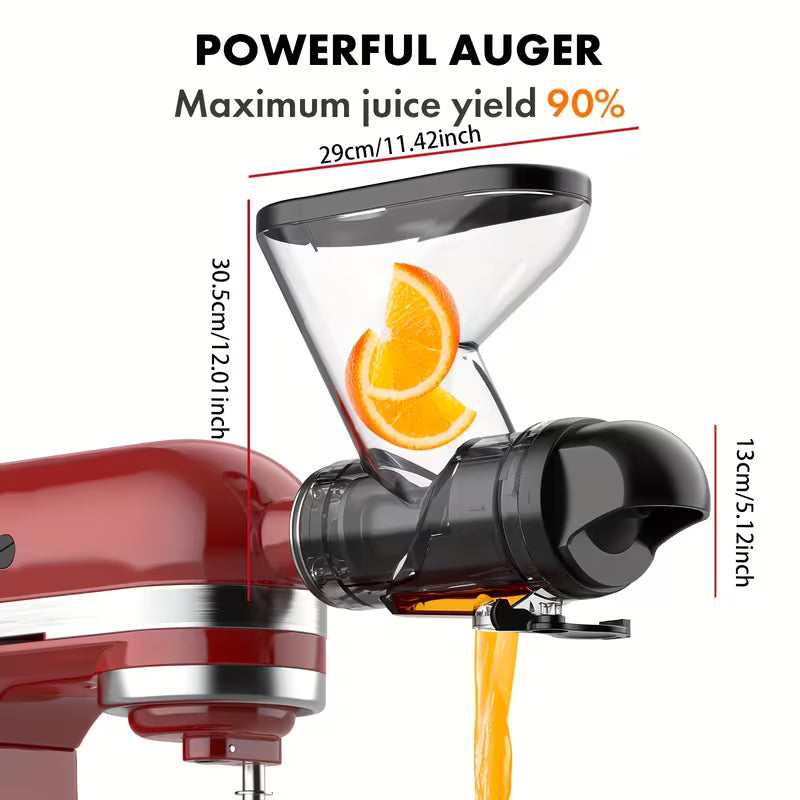 Masticating Juicer Attachment for Kitchen Stand Mixer