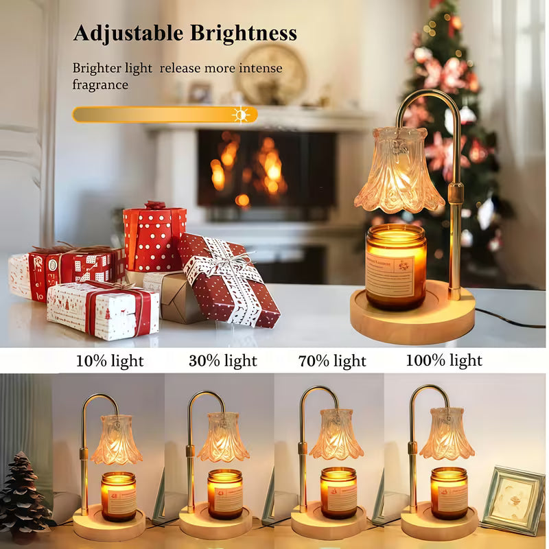 2-Pack Flower Candle Warmer Lamps