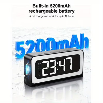 2K WiFi Digital Clock Camera, Indoor Security Camera with Motion Detection & Two-Way Talk for Baby, Pet and Home Monitoring
