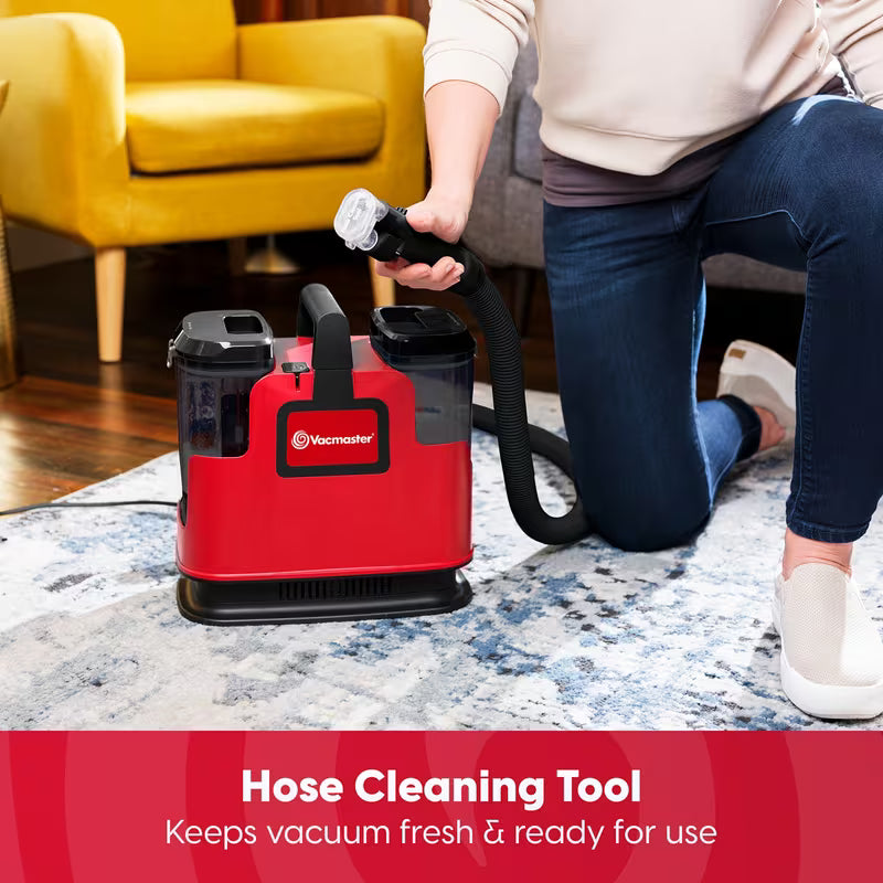 Portable Carpet & Upholstery Spot Cleaner – 15KPa Powerful Suction with Versatile Cleaning Tools