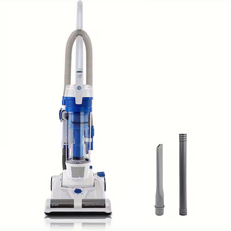 Bagless Upright Vacuum Cleaner with Powerful Suction, 20 ft Power Cord & 13 Cleaning Tools for Carpet, Hard Floors, and Pet Hair