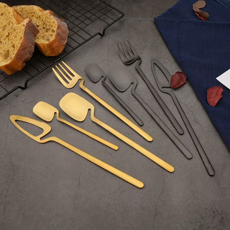 32-Piece Stainless Steel Cutlery Set for 8