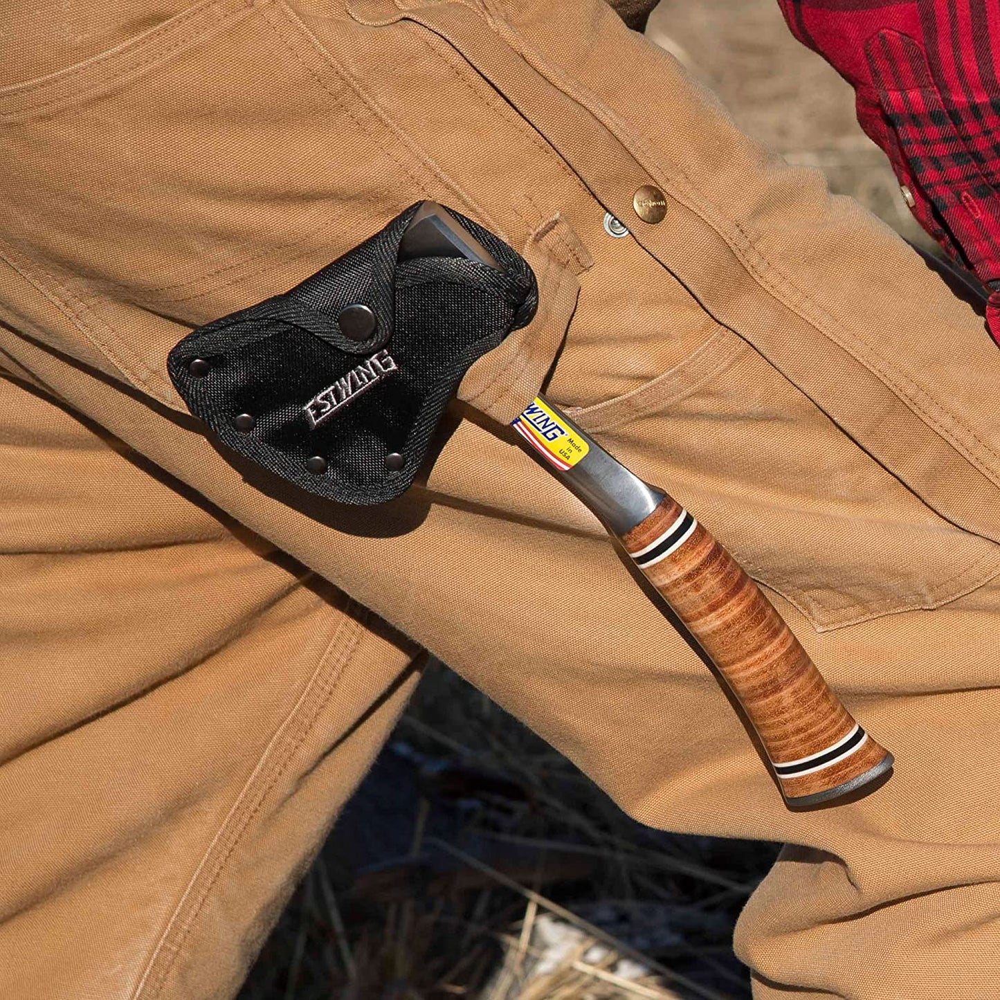 Sportsman'S Axe, 12" Leather Grip Hatchet, E14A