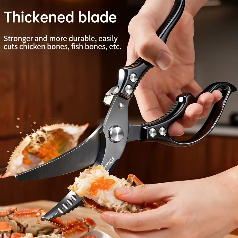 Professional Stainless Steel Kitchen Shears – Heavy-Duty Chef Scissors with Non-Slip Handle