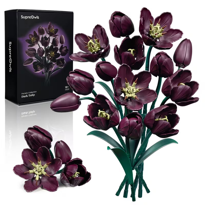 DIY Tulip Building Block Flower Set