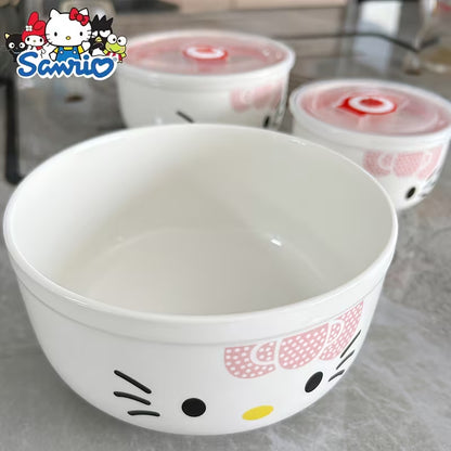 3-Piece Ceramic Lunch Box Set with Lids