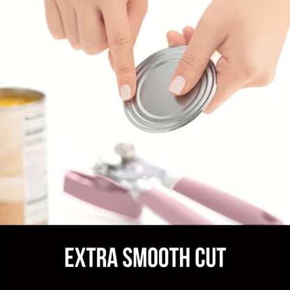 2-Piece Pink Stainless Steel Manual Can Opener Set