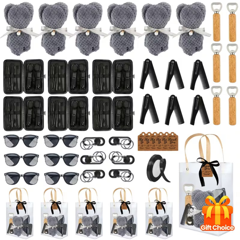 6-Piece Party Favor Gift Set, Multi-Item Wedding and Bridal Shower Favors, Baby Shower Game Prizes and Gift Sets for Men and Women