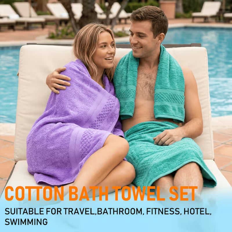 22-Piece Cotton Blend Bathroom Towel Set – Soft, Absorbent Bath, Hand Towels & Washcloths
