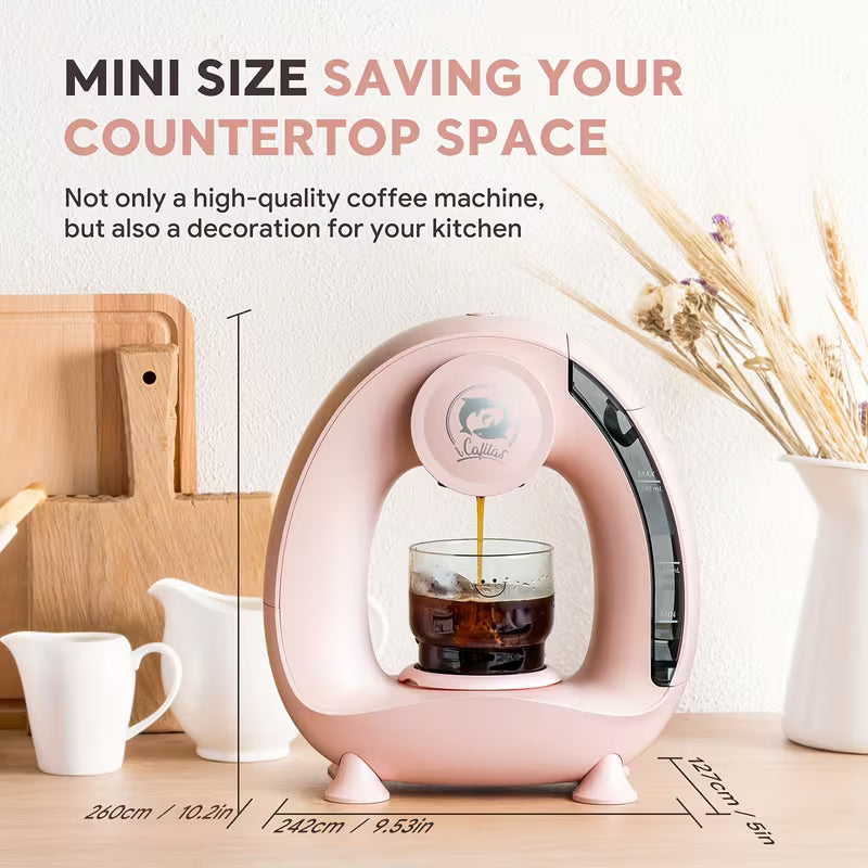 2-in-1 Single-Serve Coffee Maker – Mini Coffee Machine for K-Cup Pods & Ground Coffee