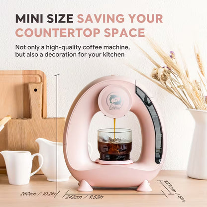 2-in-1 Single-Serve Coffee Maker – Mini Coffee Machine for K-Cup Pods & Ground Coffee