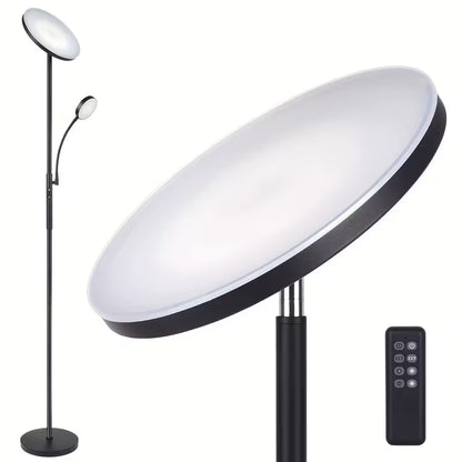 LED Floor Lamp with Reading Light – 27W 2300LM + 7W 350LM, Dimmable Standing Lamp with Remote & Touch Control