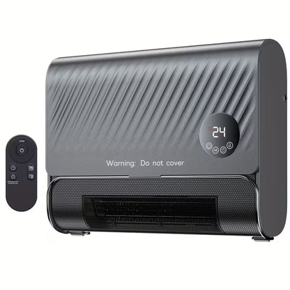 1500W Wall-Mounted Electric Heater with Remote Control