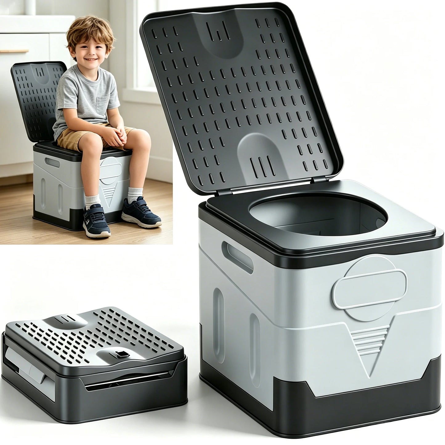 Portable Toilet for Camping with Camping Potty