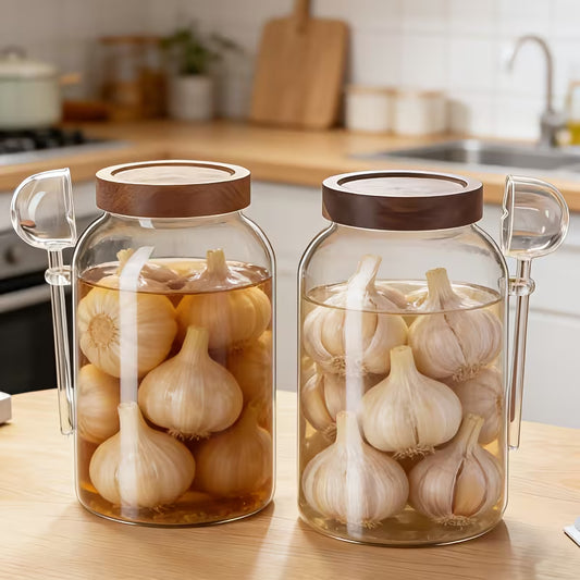 3-Piece 3800ML High Borosilicate Glass Storage Jar Set