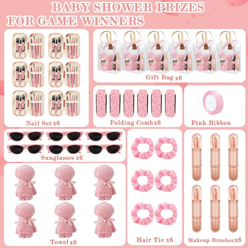 6-Piece Party Favor Gift Set, Multi-Item Wedding and Bridal Shower Favors, Baby Shower Game Prizes and Gift Sets for Men and Women