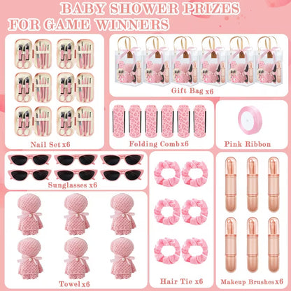 6-Piece Party Favor Gift Set, Multi-Item Wedding and Bridal Shower Favors, Baby Shower Game Prizes and Gift Sets for Men and Women
