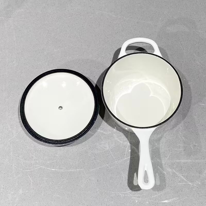 1.75 Qt Enamel Saucepan with Lid