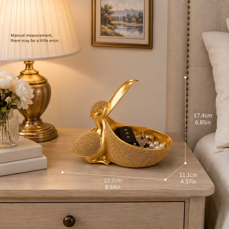 Creative Animal Figurine Storage Box – Decorative Desktop Organizer for Keys, Watches, Candy & Small Items