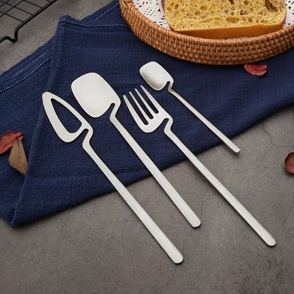 32-Piece Stainless Steel Cutlery Set for 8
