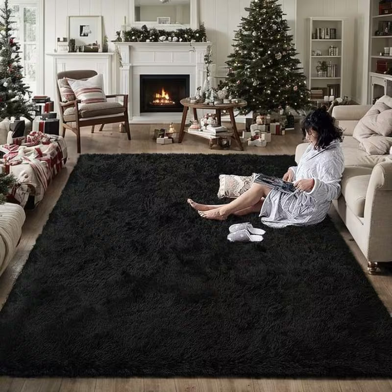 6 × 9 ft Fluffy Shaggy Area Rug – Soft & Cozy Indoor Floor Carpet