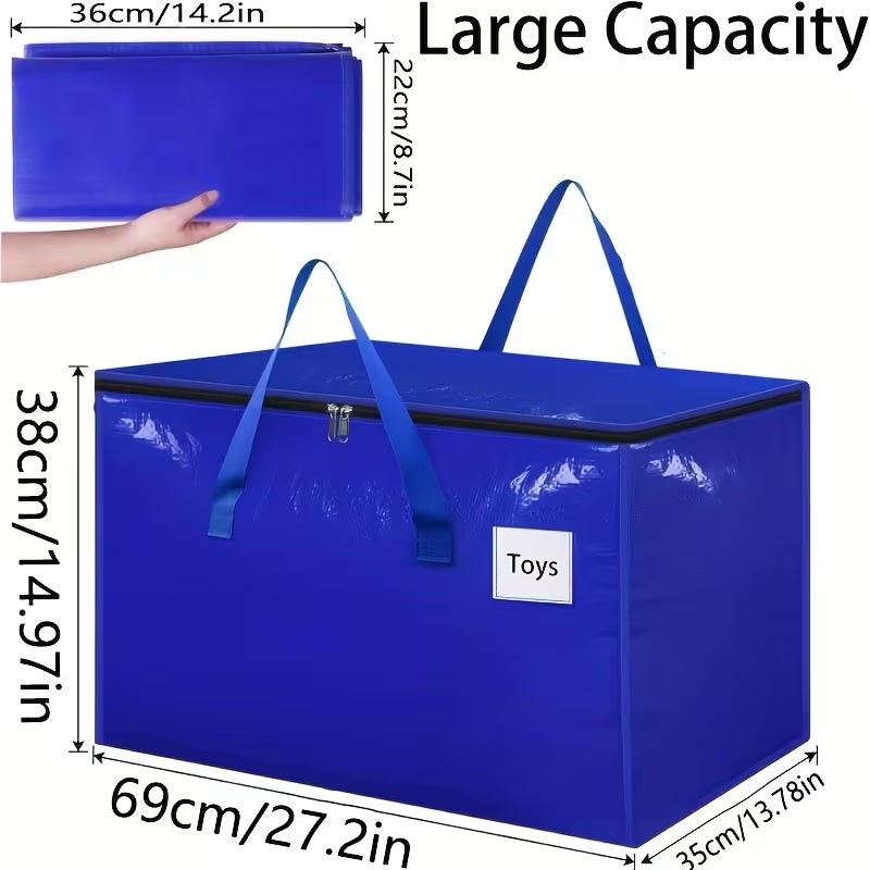 8-Pack Extra-Large Moving Bags with Lids – Heavy-Duty Storage Totes