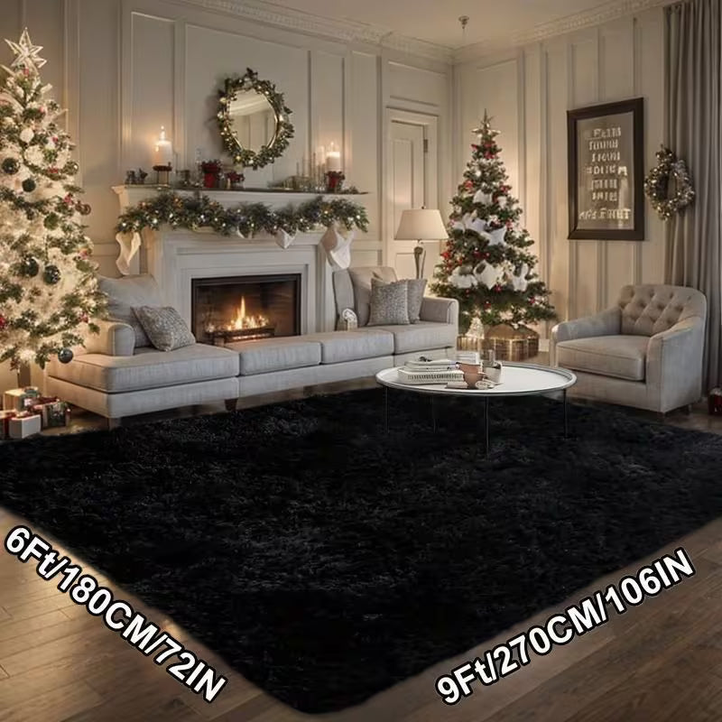 6 × 9 ft Fluffy Shaggy Area Rug – Soft & Cozy Indoor Floor Carpet