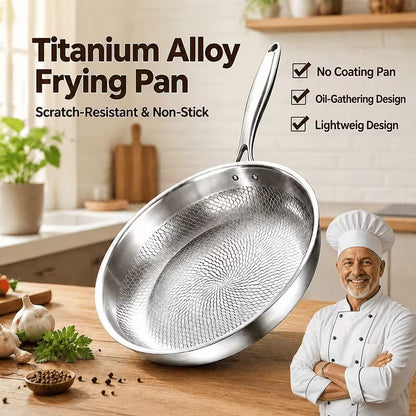 12-Inch Premium Titanium Frying Pan with Lid