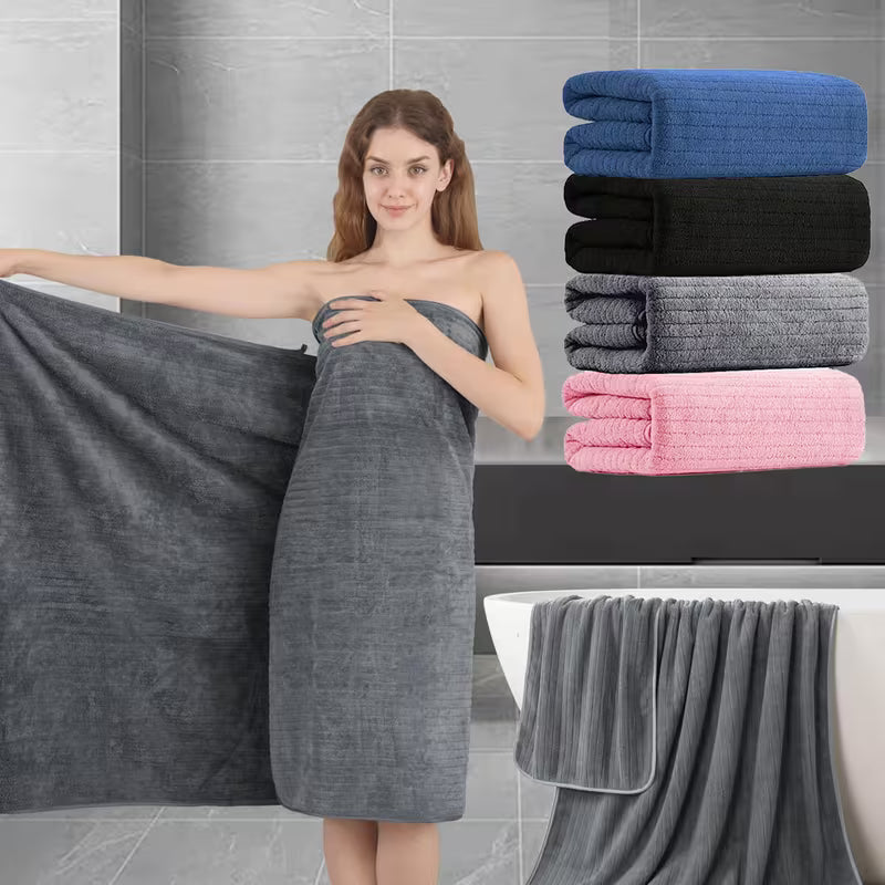 4-Pack Oversized Bath Towels – 35 × 70 Inch Soft Microfiber Bath Sheet Set