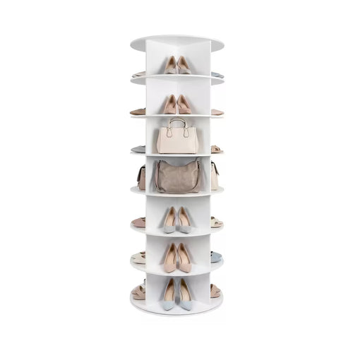 7-Tier 360° Rotating Shoe Rack – Spinning Shoe Organizer & Vertical Storage Tower