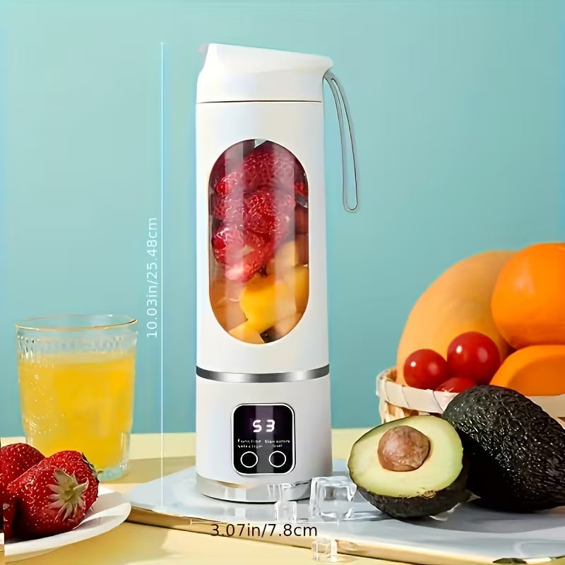 Portable USB Rechargeable Blender – Personal Mini Juicer for Fruits & Vegetables, 10–16.91 oz